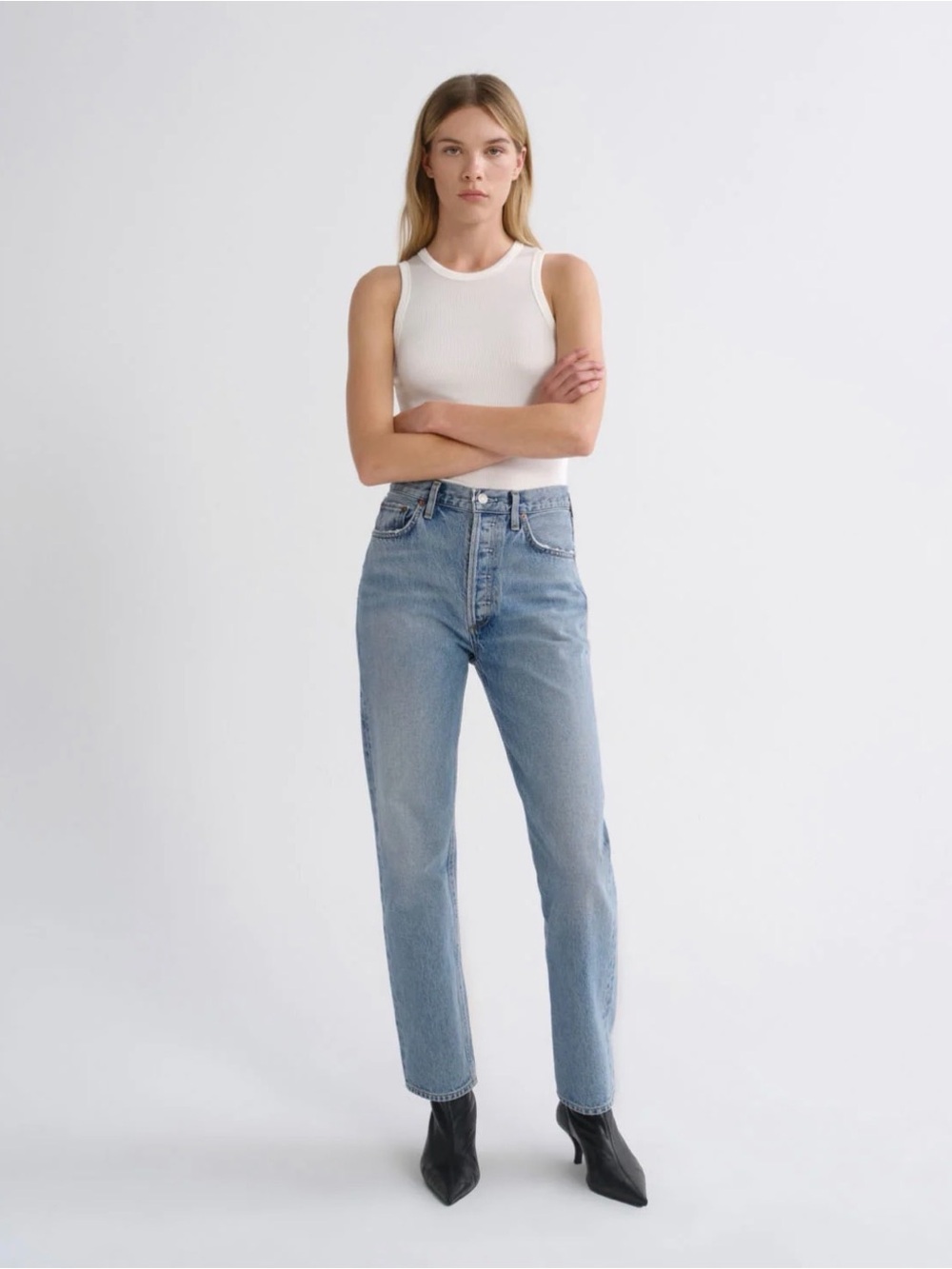 AGOLDE 90'S PINCH WAIST HIGH RISE STRAIGHT